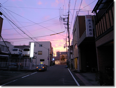 6月23日の夕陽